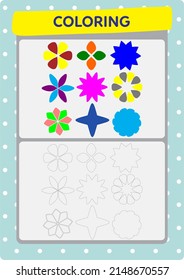 This worksheet is about coloring the pictures.