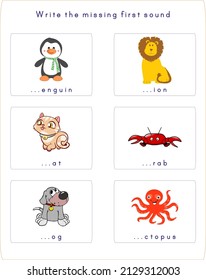 This worksheet is about completing the missing letters of the pictures.