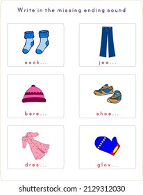 This worksheet is about completing the missing letters of the pictures.