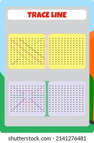 This worksheet is about completing the shape by following the dashed lines.