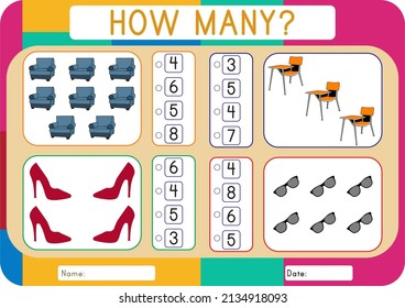 This worksheet is about counting the given pictures of objects correctly.