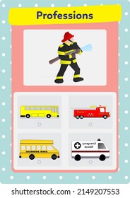 This worksheet is about matching occupations to related objects.