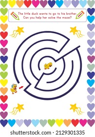 This worksheet is about solving the maze.