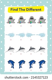 This worksheet contains the activity to find the picture that is different.