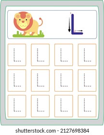 This worksheet has been prepared to improve the writing skills of preschool and primary school students.