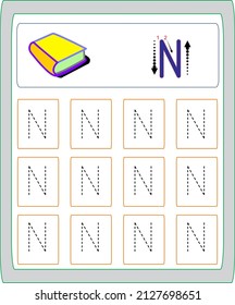 This worksheet has been prepared to improve the writing skills of preschool and primary school students.