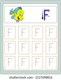 This worksheet has been prepared to improve the writing skills of preschool and primary school students.