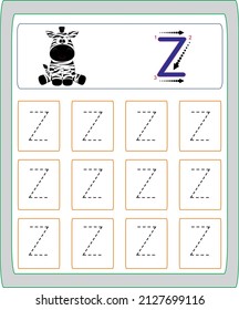 This worksheet has been prepared to improve the writing skills of preschool and primary school students.