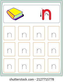 This worksheet has been prepared to improve the writing skills of preschool and primary school students.