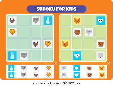 This worksheet has been prepared to contribute to the mental development of children. New concepts can also be taught with Sudoku puzzles.