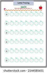This worksheet has been prepared to improve the writing skills of preschool, kindergarten and primary school students.
