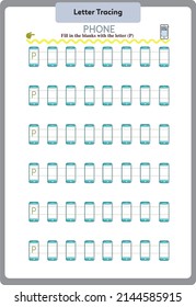 This worksheet has been prepared to improve the writing skills of preschool, kindergarten and primary school students.