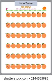 This worksheet has been prepared to improve the writing skills of preschool, kindergarten and primary school students.