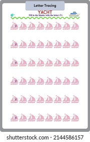 This worksheet has been prepared to improve the writing skills of preschool, kindergarten and primary school students.