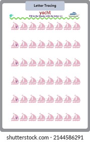This worksheet has been prepared to improve the writing skills of preschool, kindergarten and primary school students.