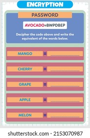 This worksheet has been prepared in order to enable students to solve the passwords and reach the result. The student who solves the password will find the hidden words.