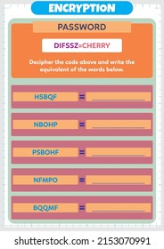 This worksheet has been prepared in order to enable students to solve the passwords and reach the result. The student who solves the password will find the hidden words.