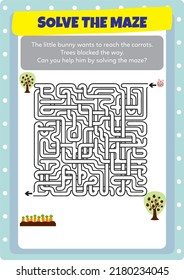 This worksheet has been prepared to develop maze solving skills.