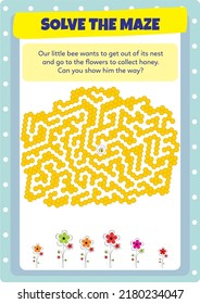 This worksheet has been prepared to develop maze solving skills.