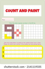 In this worksheet, hidden numbers will be revealed by painting method.