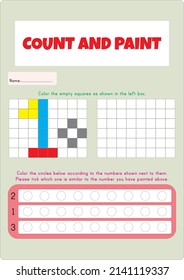 In this worksheet, hidden numbers will be revealed by painting method.