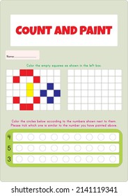 In this worksheet, hidden numbers will be revealed by painting method.