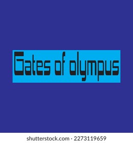 Dies ist ein Writing Gates of olympus Version Design Vektor im Moment