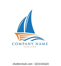 Este es un diseño de logo para yates