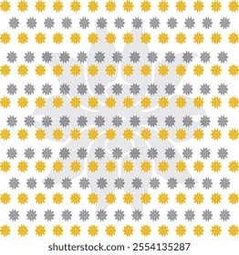 this is  a Yellow and grey floral pattern. 