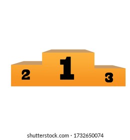This is a yellow podium.