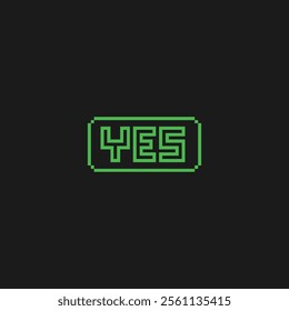 this is yes icon in pixel art , this item good for presentations,stickers, icons, t shirt design,game asset,logo and your project.
