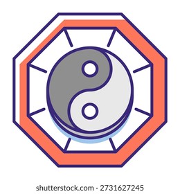 This Yin Yang icon is suitable for Lunar New Year.