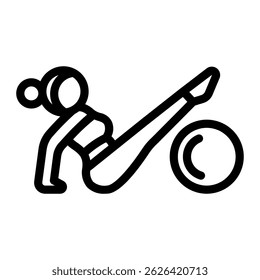 This Yoga ball icon is suitable for Yoga, Mindfulness, Healthy Lifestyle, etc
