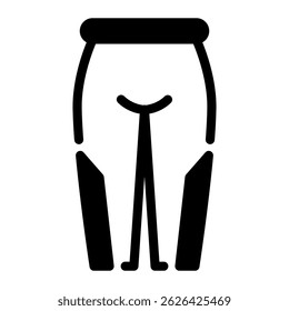 This Yoga pants icon is suitable for Yoga, Mindfulness, Healthy Lifestyle, etc