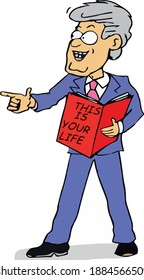 This is your life book being handed over