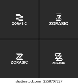 This Z letter bundle logo features sleek, modern typography, perfect for technology companies, startups, or industries focused on innovation. 