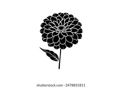 This Zinia vector artwork illustration captures the vibrant beauty of the flower in stunning detail. 