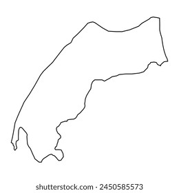 Thisted Municipality map, administrative division of Denmark. Vector illustration.