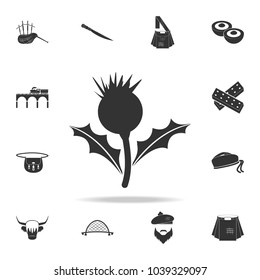 Thistle flower icon. Detailed set of United Kingdom culture icons. Premium quality graphic design. One of the collection icons for websites, web design, mobile app on white background