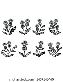 
Thistle Icons vector symbol icon