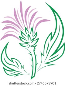 Thistle for logos on a white background
