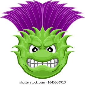 A thistle plant flower tough or mean sports mascot. National flower of Scotland so could be for Scottish themed teams.