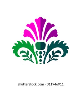 Thistle - symbol of Scotland, vector