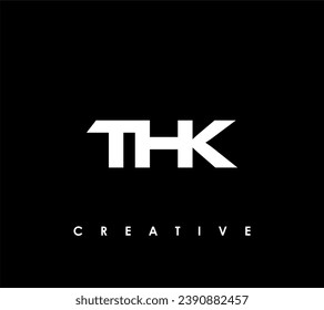 Vektorgrafik des ersten THK-Letter-Logo-Designs