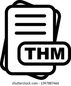 THM File Format Icon For Your Project