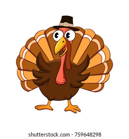 Thnaksgiving Turkey Illustration Vector Isolated On Stock Vector ...