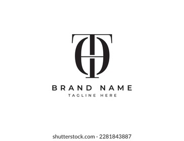 THO Letter Logo Design Vector