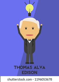 Thomas Alva Edison the Inventor of Incandescent Lights
