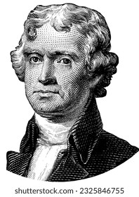 Thomas Jefferson (13. April 1743 - 4. Juli 1826)