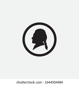 thomas jefferson icon graphic element Illustration template design